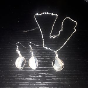 Brown banded agate set